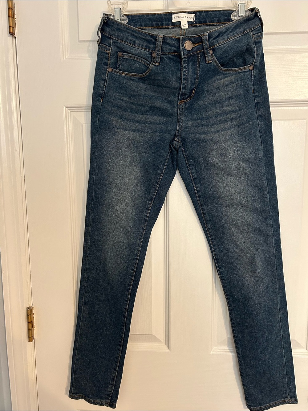 Kendall and Kylie Dark Blue Jeans Sz 3/4